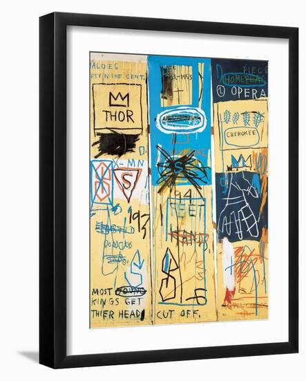 Charles the First, 1982-Jean-Michel Basquiat-Framed Giclee Print