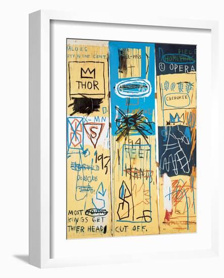 Charles the First, 1982-Jean-Michel Basquiat-Framed Giclee Print