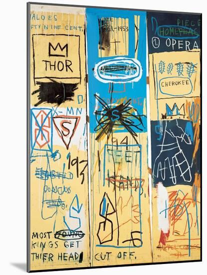 Charles the First, 1982-Jean-Michel Basquiat-Mounted Giclee Print