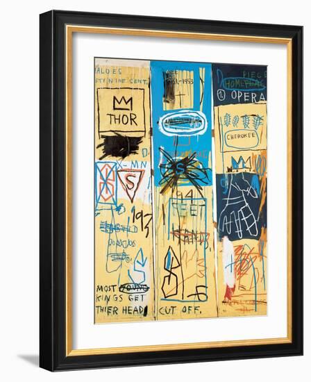 Charles the First, 1982-Jean-Michel Basquiat-Framed Giclee Print