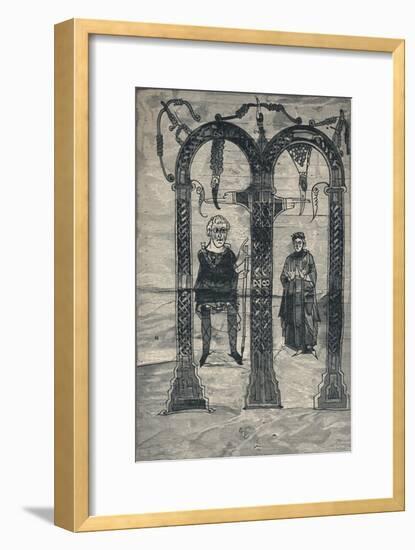 'Charles The Great and His Wife, after the Earliest Portrait', c775, (1907)-Unknown-Framed Giclee Print