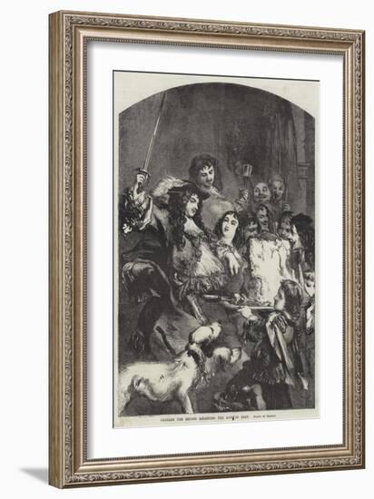 Charles the Second Knighting the Loin of Beef-null-Framed Giclee Print