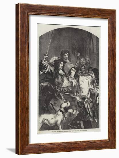 Charles the Second Knighting the Loin of Beef-null-Framed Giclee Print