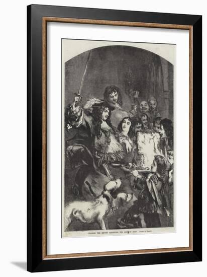 Charles the Second Knighting the Loin of Beef-null-Framed Giclee Print