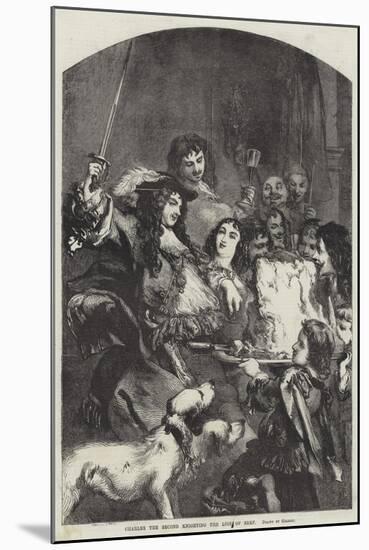 Charles the Second Knighting the Loin of Beef-null-Mounted Giclee Print