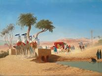 The Empress Eugenie Visiting the Pyramids-Charles Theodore Frere-Framed Giclee Print