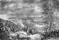 Le Général Augereau conduisant la charge à l'attaque du Pont d'Arcole le 15 novembre 1796 (il est-Charles Thevenin-Giclee Print