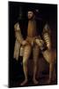 Charles V (1500-58) Holy Roman Emperor and King of Spain with His Dog, 1533-Titian (Tiziano Vecelli)-Mounted Giclee Print
