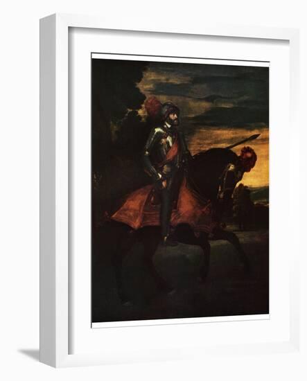 Charles V, Holy Roman Emperor, 1548-Titian (Tiziano Vecelli)-Framed Giclee Print