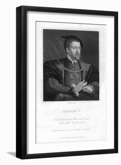 Charles V, Holy Roman Emperor-W Holl-Framed Giclee Print