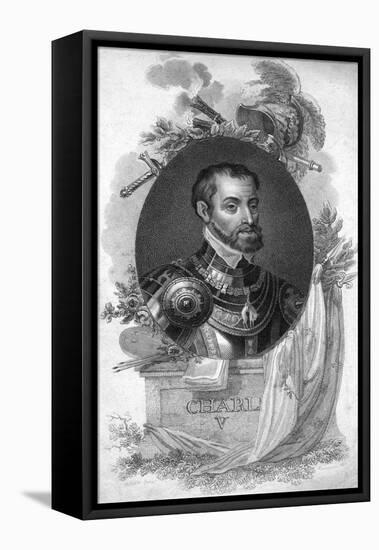 Charles V, Holy Roman Emperor-Titian (Tiziano Vecelli)-Framed Premier Image Canvas