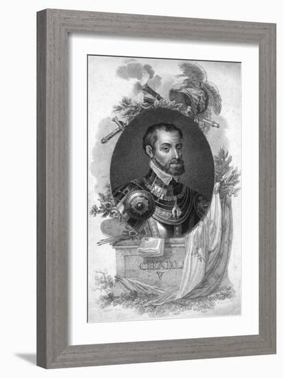 Charles V, Holy Roman Emperor-Titian (Tiziano Vecelli)-Framed Giclee Print