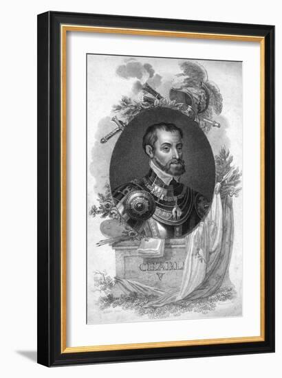 Charles V, Holy Roman Emperor-Titian (Tiziano Vecelli)-Framed Giclee Print