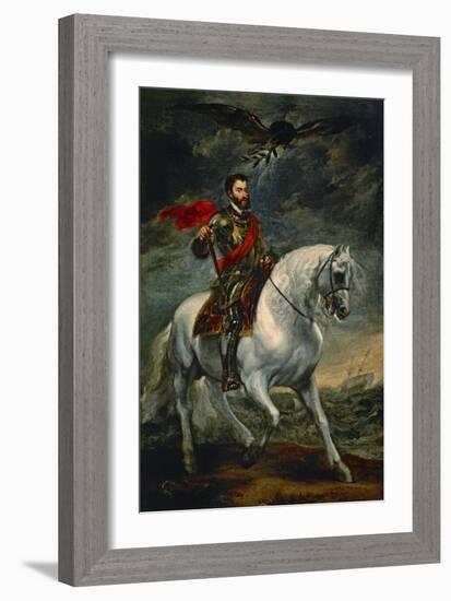 Charles V on Horseback, 1620 (?)-Sir Anthony Van Dyck-Framed Giclee Print