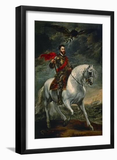 Charles V on Horseback, 1620 (?)-Sir Anthony Van Dyck-Framed Giclee Print