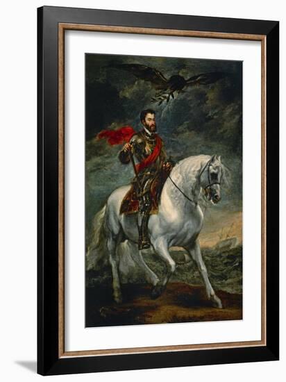 Charles V on Horseback, 1620 (?)-Sir Anthony Van Dyck-Framed Giclee Print