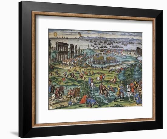 Charles V's Army Against Tunis, 1535-Franz Hogenberg-Framed Giclee Print