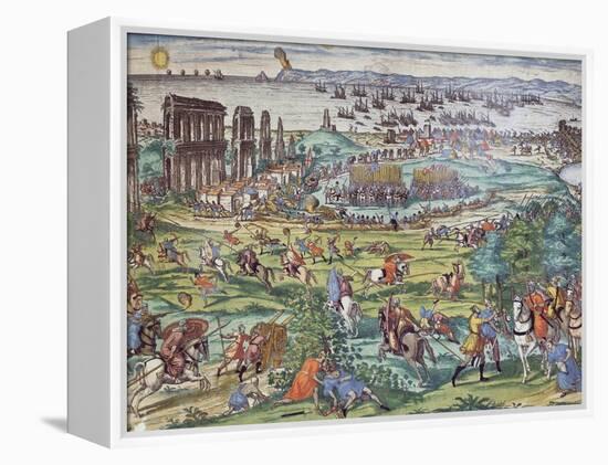 Charles V's Army Against Tunis, 1535-Franz Hogenberg-Framed Premier Image Canvas
