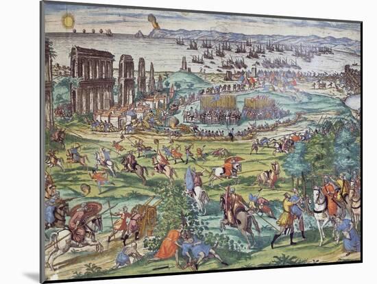 Charles V's Army Against Tunis, 1535-Franz Hogenberg-Mounted Giclee Print