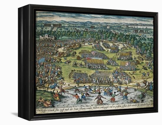 Charles V's Army Against Tunis, 1535-Franz Hogenberg-Framed Premier Image Canvas