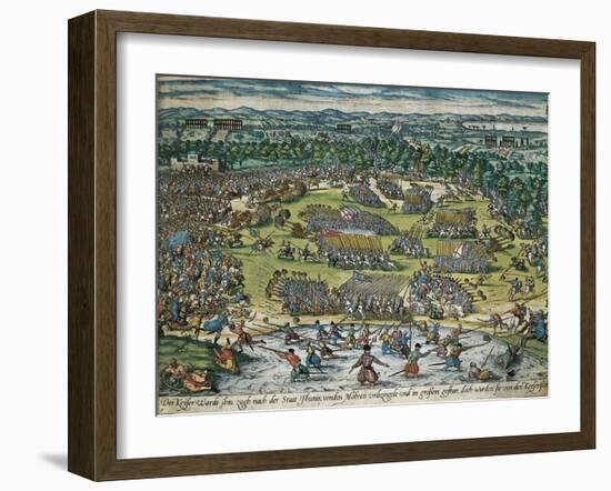 Charles V's Army Against Tunis, 1535-Franz Hogenberg-Framed Giclee Print