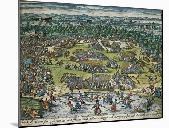 Charles V's Army Against Tunis, 1535-Franz Hogenberg-Mounted Giclee Print