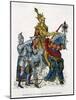 Charles VII, King of France, on Horseback in Full Armour, 15th Century (1882-188)-Gautier-Mounted Giclee Print
