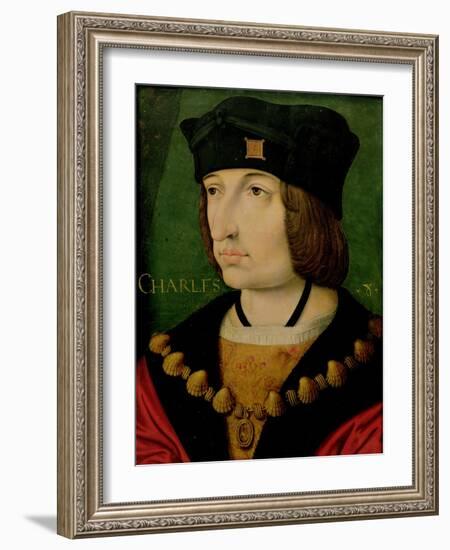 Charles VIII (1470-98) King of France-Jean Bourdichon-Framed Giclee Print