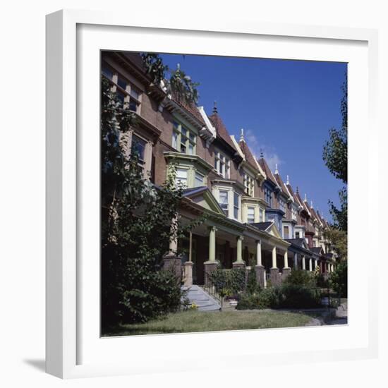 Charles Village Baltimore, Maryland, USA-null-Framed Photographic Print