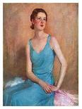"Blue Dress," Saturday Evening Post Cover, February 4, 1933-Charles W. Dennis-Giclee Print