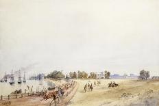 View of the Fort and Town, Calcutta, 1854-Charles Walters D'Oyly-Framed Giclee Print