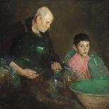 Refining Oil, C.1910 (Oil on Canvas)-Charles Webster Hawthorne-Framed Giclee Print