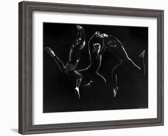 Charles Weidman, Jose Limon and Lee Sherman Dancing Centaurs at Gjon Mili's Studio-Gjon Mili-Framed Premium Photographic Print