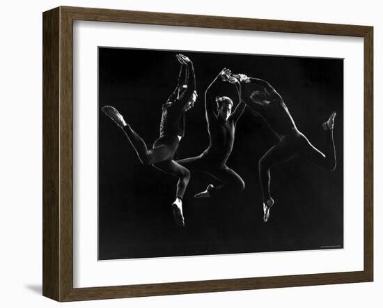 Charles Weidman, Jose Limon and Lee Sherman Dancing Centaurs at Gjon Mili's Studio-Gjon Mili-Framed Premium Photographic Print