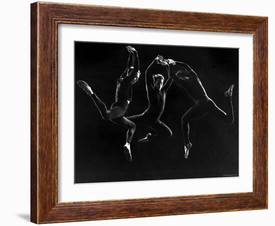 Charles Weidman, Jose Limon and Lee Sherman Dancing Centaurs at Gjon Mili's Studio-Gjon Mili-Framed Premium Photographic Print