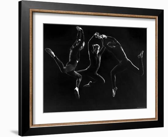 Charles Weidman, Jose Limon and Lee Sherman Dancing Centaurs at Gjon Mili's Studio-Gjon Mili-Framed Premium Photographic Print