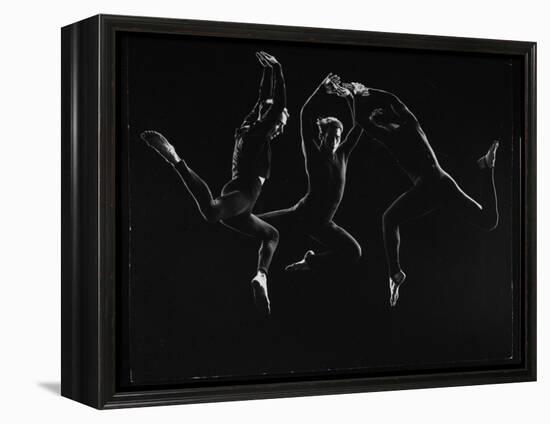 Charles Weidman, Jose Limon and Lee Sherman Dancing "Centaurs" at Gjon Mili's Studio-Gjon Mili-Framed Premier Image Canvas