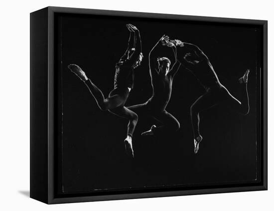 Charles Weidman, Jose Limon and Lee Sherman Dancing "Centaurs" at Gjon Mili's Studio-Gjon Mili-Framed Premier Image Canvas