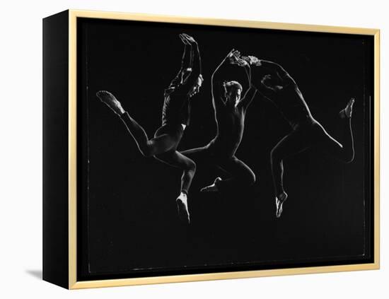 Charles Weidman, Jose Limon and Lee Sherman Dancing "Centaurs" at Gjon Mili's Studio-Gjon Mili-Framed Premier Image Canvas