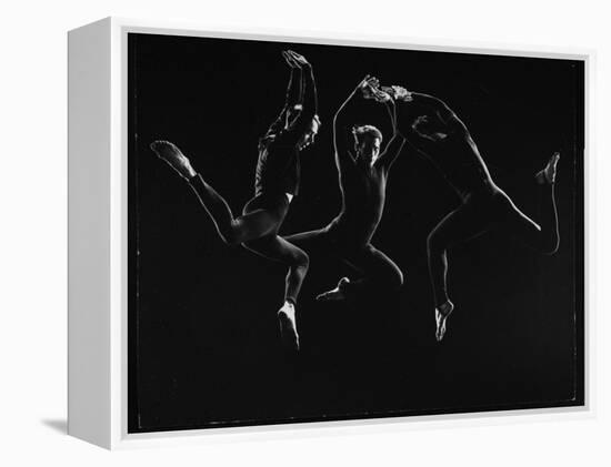 Charles Weidman, Jose Limon and Lee Sherman Dancing "Centaurs" at Gjon Mili's Studio-Gjon Mili-Framed Premier Image Canvas