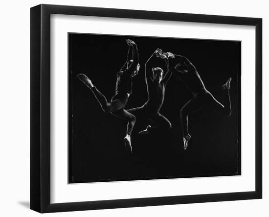 Charles Weidman, Jose Limon and Lee Sherman Dancing "Centaurs" at Gjon Mili's Studio-Gjon Mili-Framed Premium Photographic Print