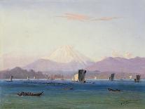 A View of Mount Fusiyama with Figures in the Foreground-Charles Wirgman-Giclee Print