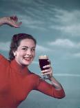 Girl and Guinness 1950s-Charles Woof-Photographic Print