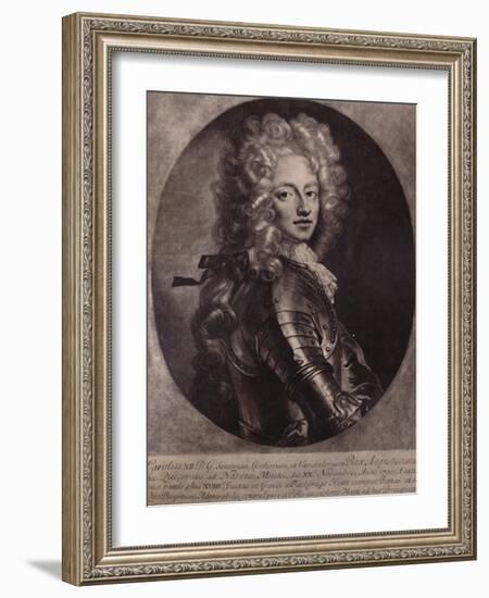 Charles XII, King of Sweden, c1700 (1894)-John Smith-Framed Giclee Print