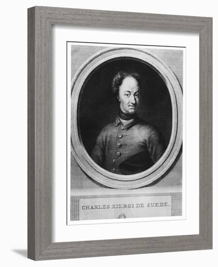 Charles XII, King of Sweden-Pierre Tanje-Framed Giclee Print
