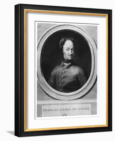 Charles XII, King of Sweden-Pierre Tanje-Framed Giclee Print