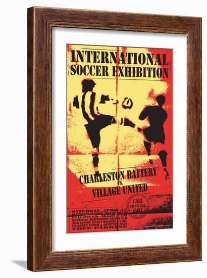 Charleston Battery vs. Village United-Christopher Rice-Framed Art Print