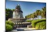 Charleston Pineapple Fountain-George Oze-Mounted Photographic Print