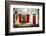 Charleston Red Door And Shutters-George Oze-Framed Photographic Print