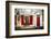 Charleston Red Door And Shutters-George Oze-Framed Photographic Print